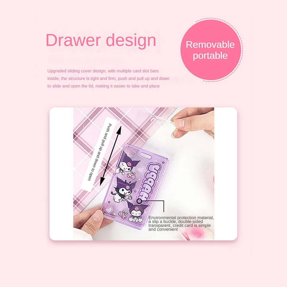 Sanrio-themed ID card holders/lanyard sets