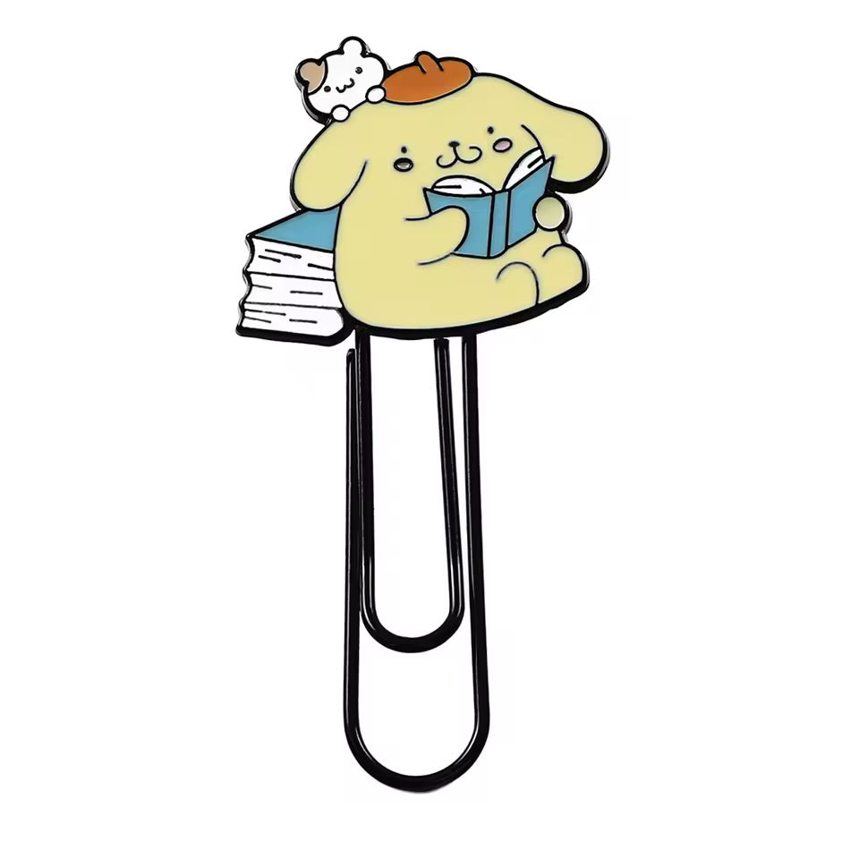 Sanrio-themed metal bookmark clip