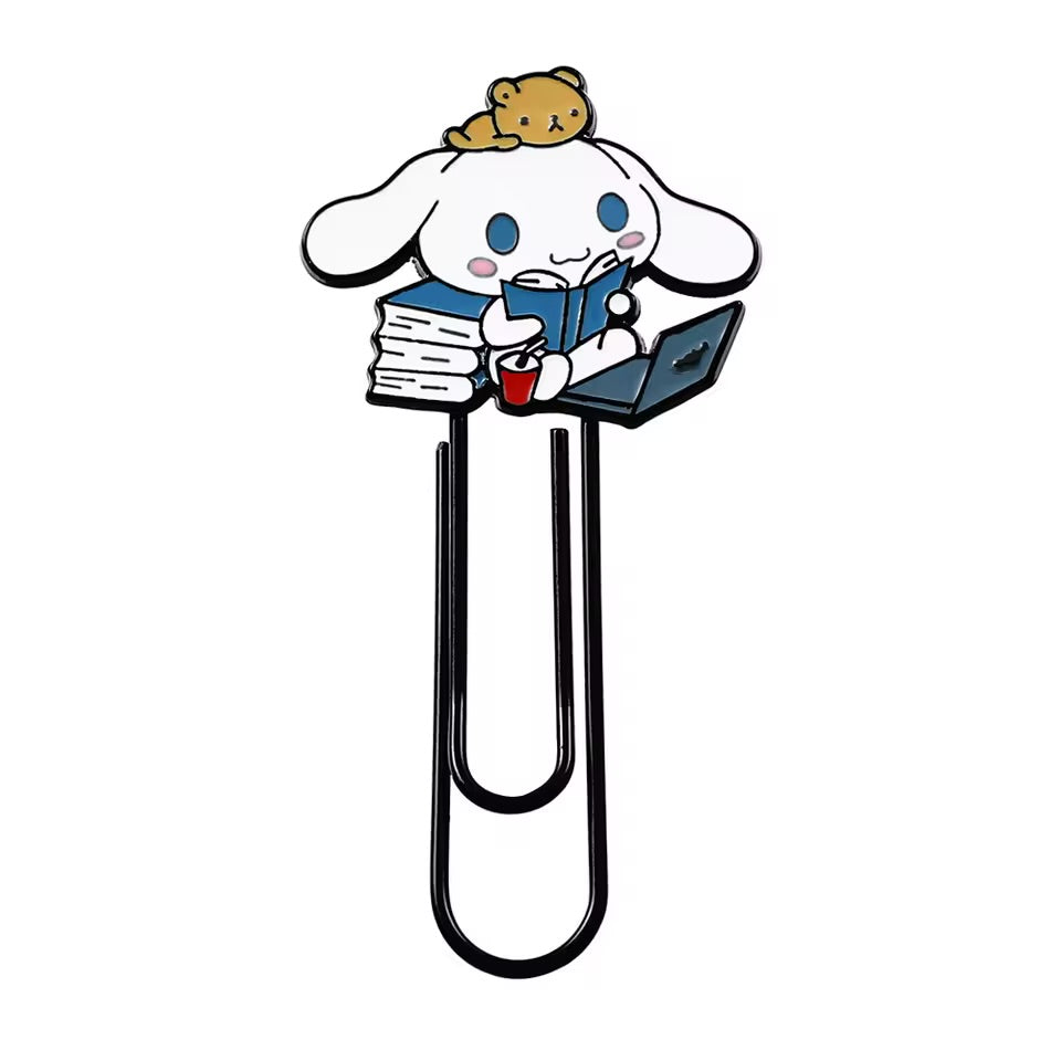 Sanrio-themed metal bookmark clip