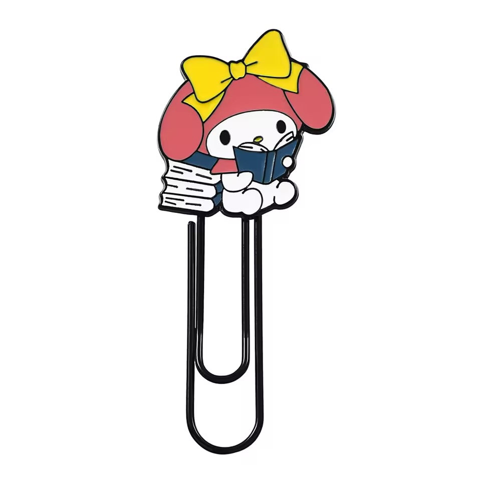 Sanrio-themed metal bookmark clip