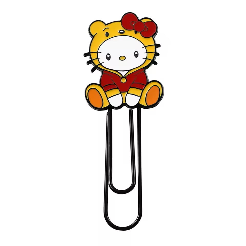 Sanrio-themed metal bookmark clip