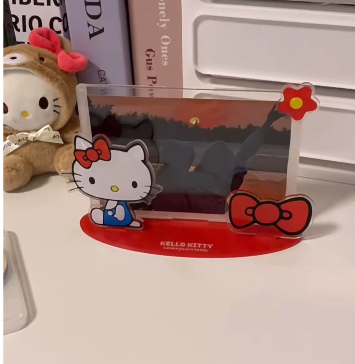 Hello Kitty-themed acrylic photo frame