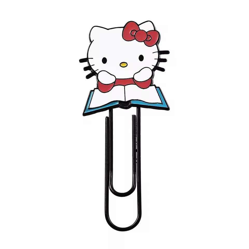 Sanrio-themed metal bookmark clip
