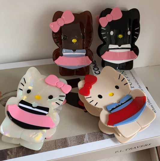 Hello Kitty-inspired large claw clip