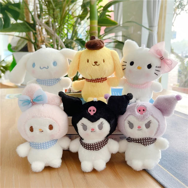 Sanrio-inspired mini plush keychain