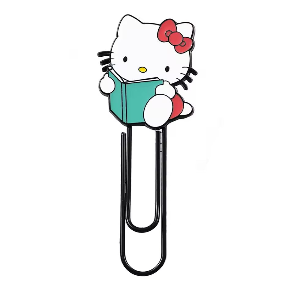 Sanrio-themed metal bookmark clip